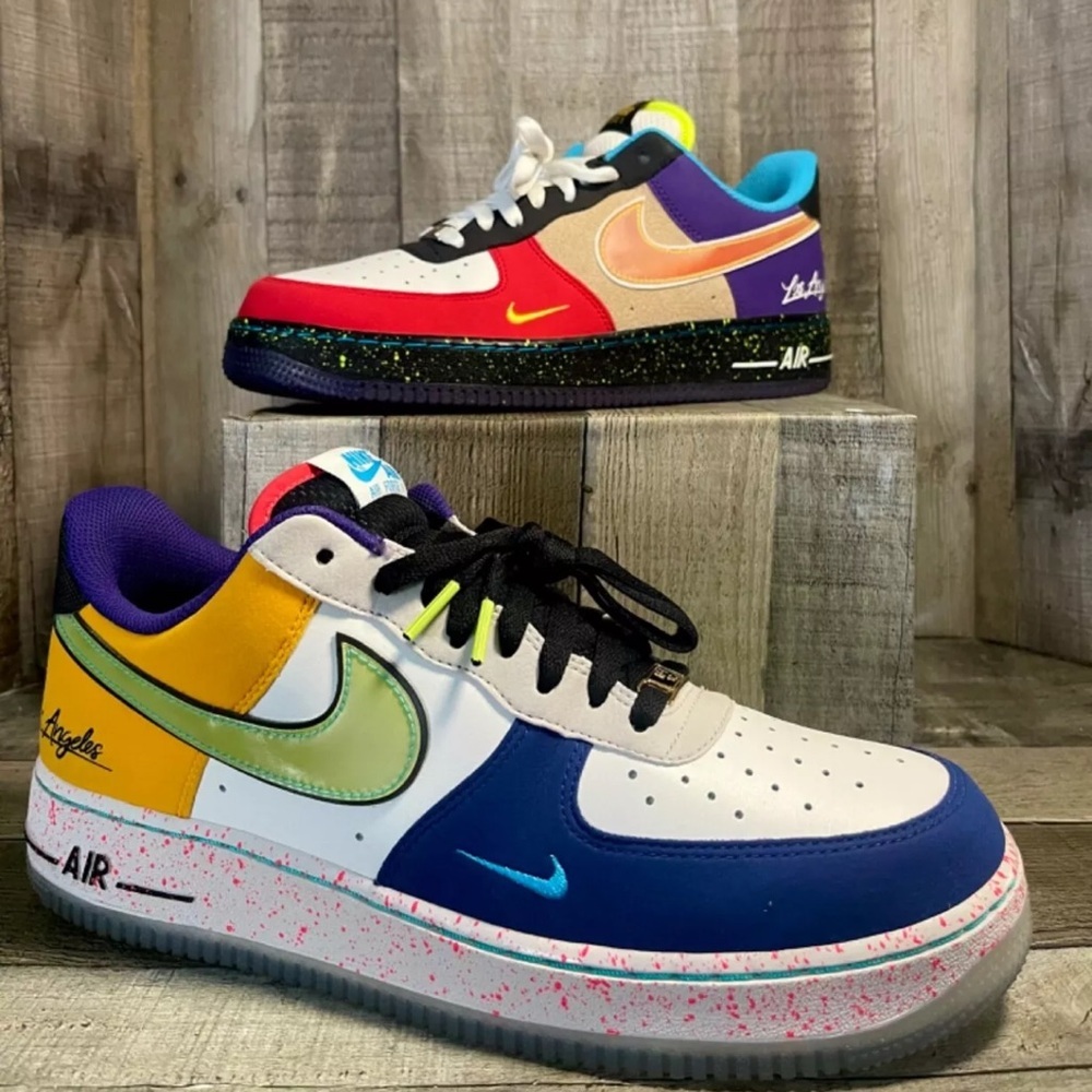 Nike Air Force (1) Autentic 100% What the L.A.(CT1117-100)Casual - Picture 2 of 7